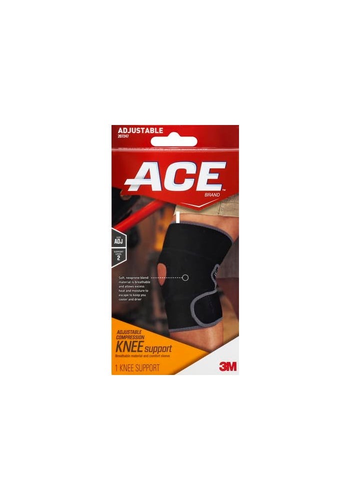 ACE Brand Adjustable Compression Knee Support for Weak, Sore or Injured Joints - One Size Fits Most - Image 2