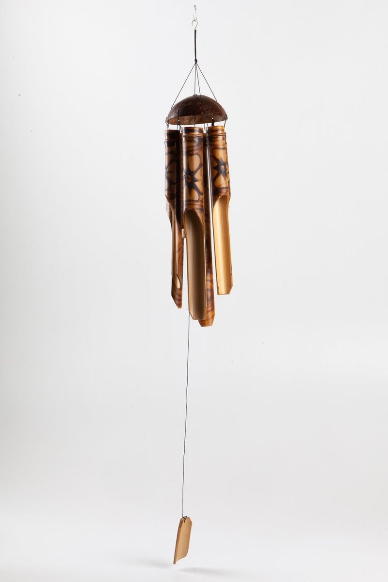 Dünyadan Hediyeler Gifts from the World Feng Shui Coconat Bamboo Wind Chime Large  - Image 2