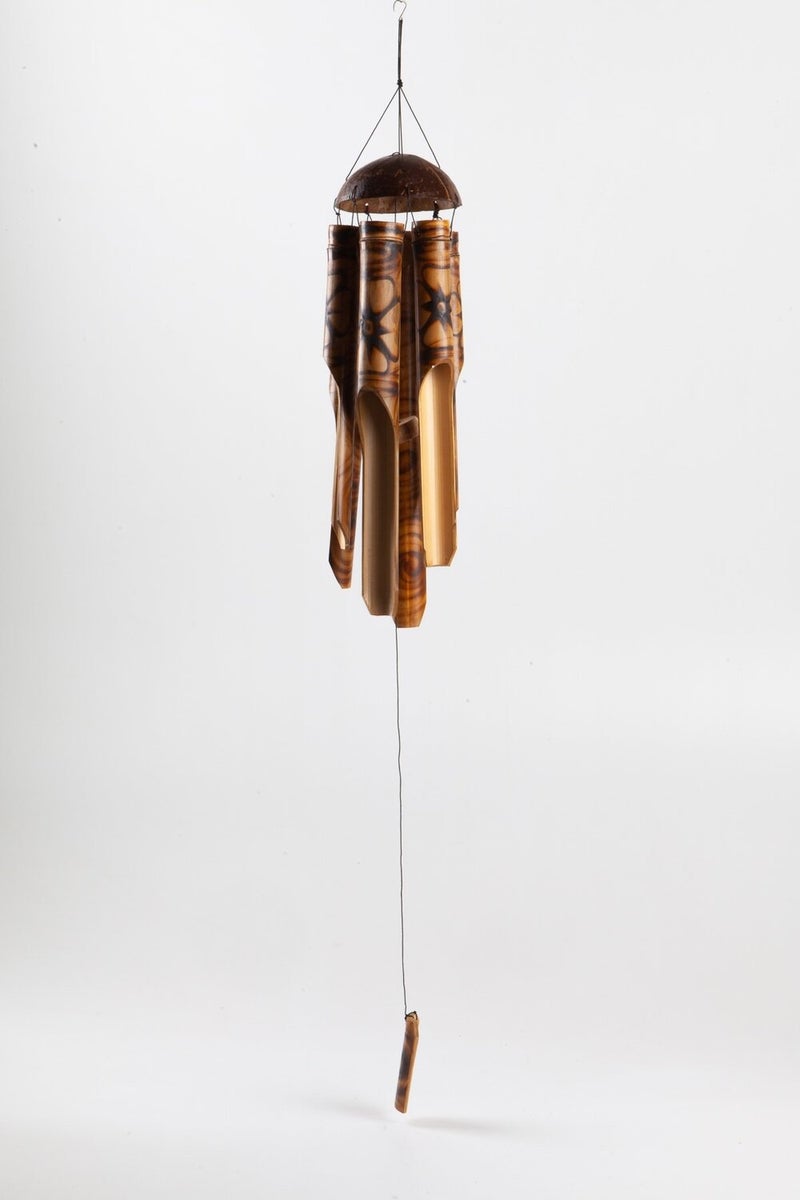 Dünyadan Hediyeler Gifts from the World Feng Shui Coconat Bamboo Wind Chime Large  - Image 3