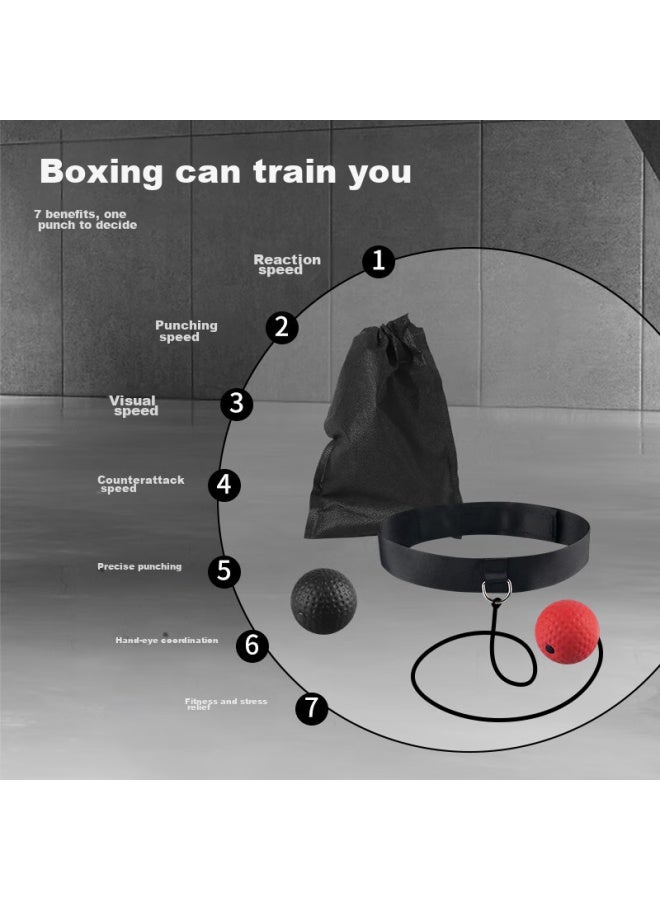 Tatanice Children's Head-mounted Boxing Reaction Ball, Adult Sanda Training Speed Ball, Toy For Boys And Girls, Back-to And Birthday Gift - Image 3