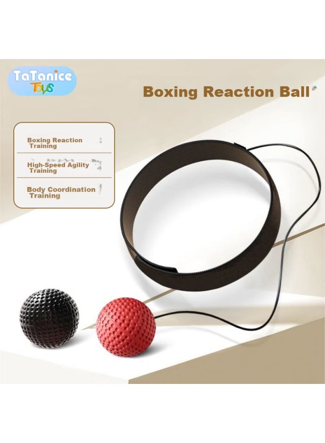 Tatanice Children's Head-mounted Boxing Reaction Ball, Adult Sanda Training Speed Ball, Toy For Boys And Girls, Back-to And Birthday Gift - Image 1