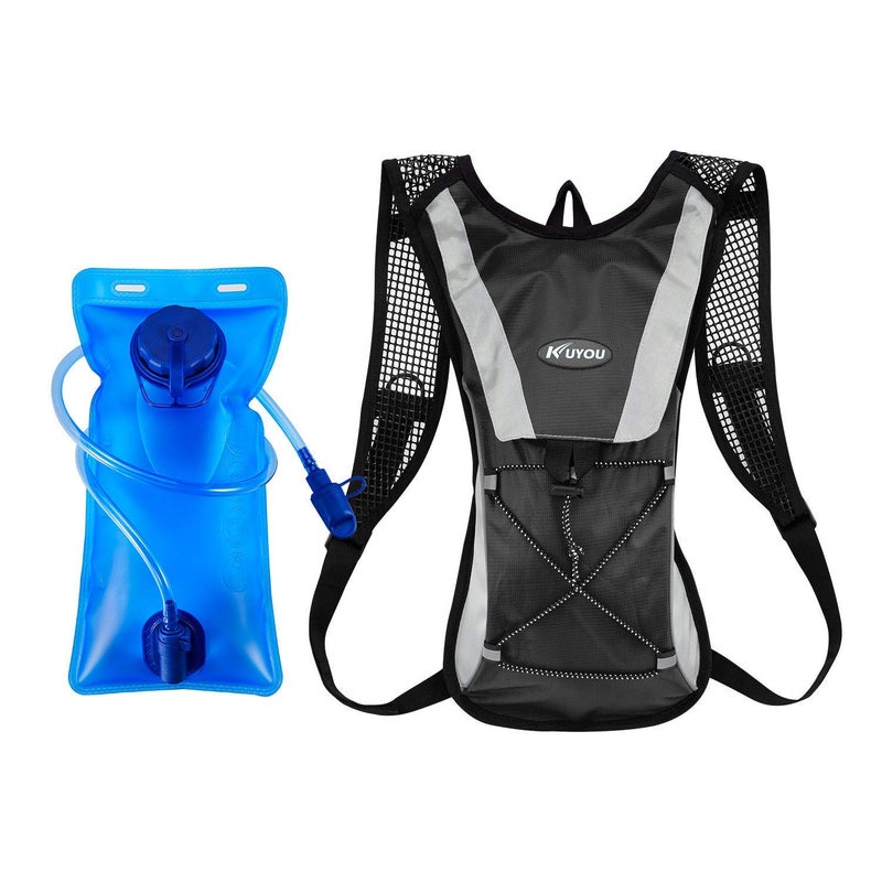 Lista 2L Outdoor TPU Polyester Hydration Bladder Bag - Olive Bag (Black Tube) - Image 2
