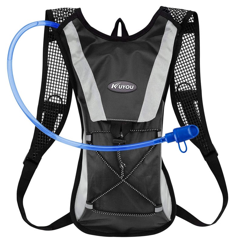 Lista 2L Outdoor TPU Polyester Hydration Bladder Bag - Olive Bag (Black Tube) - Image 1