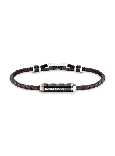 Ducati Corse Ducati Dinamica Brown Bracelet For MenDTAGB2137210