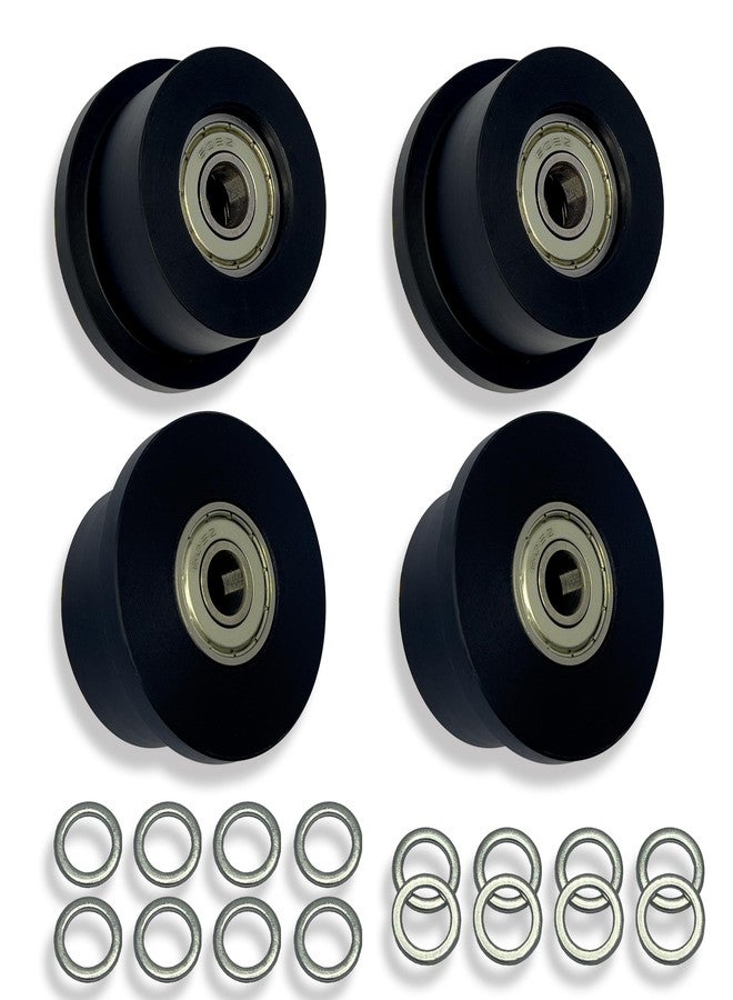 DAFORE Upgraded Machined Wheels/Rollers Compatible with Total Gym,Replacement Parts for 1000,1100,1400,1500,1600,1700,1800,1900,Achiever,Force,Gold,Max,Platinum,Plus,Pro,Supra,Supreme,Ultima,Ultra,XLI,4Pcs - Image 1