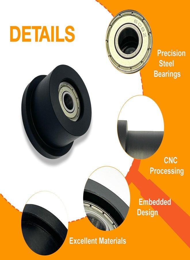 DAFORE Upgraded Machined Wheels/Rollers Compatible with Total Gym,Replacement Parts for 1000,1100,1400,1500,1600,1700,1800,1900,Achiever,Force,Gold,Max,Platinum,Plus,Pro,Supra,Supreme,Ultima,Ultra,XLI,4Pcs - Image 5