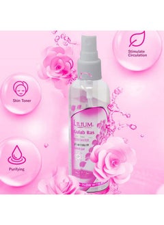LILIUM Pure & Natural Rose Water With Original Rose Frangrance 120Ml Pack Of 3  - Image 4