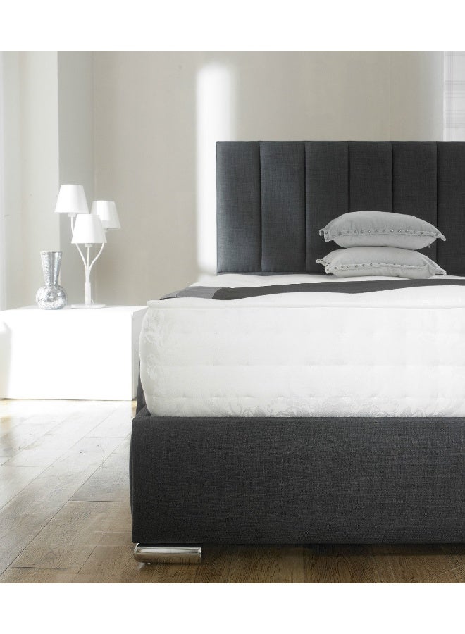 Havana Beds And Upholstery Rome Chenille Luxury Handmade Double Bed (Suitable Mattress Fit :140 Cm X 190 Cm) - Image 3