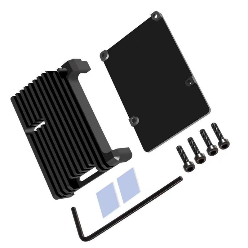 Sleek Aluminum Alloy 4B Armor Case for 4B Metal Shell Enclosure offers double fan cooling solution case - Image 3