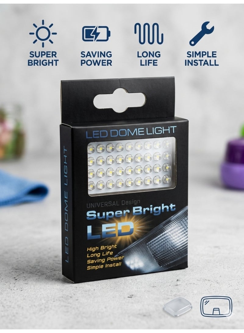 مصباح قبة LED T10 من الشافعي، إضاءة فائقة السطوع، مناسب لصالون السيارة ولوحة الترخيص (قطعة واحدة) (5 سم * 3.5 سم) - Image 2