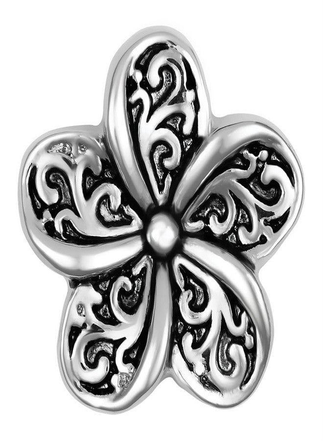 Ginger Snaps Budding Beauty, 20 Millimeter, Rhodium Plated, Women, Jewelry and Accessories