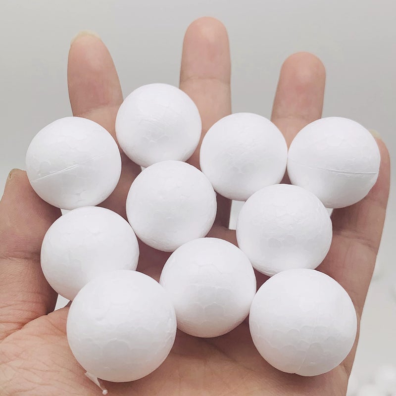 Crafjie Craft Foam Balls 108-Pack 1 Inch In Diameter  Polystyrene For Diy Arts And Crafts  Ornaments  Smooth Polystyrene Foam  Balls For Decoration Household Projects  White - Image 2