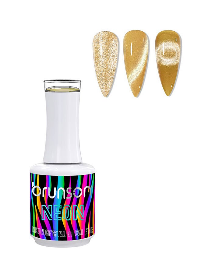 brunson Gel Polish 15ml Neon Crystal 9D Cat Eye Gel Nail Polish Sparkly Diamond Gel Effect Magnetic French Manicure Pedicure Soak Off UV LED Gel Polish Salon Quality Chip Resistant Nail Extensions Nail Art - Image 1