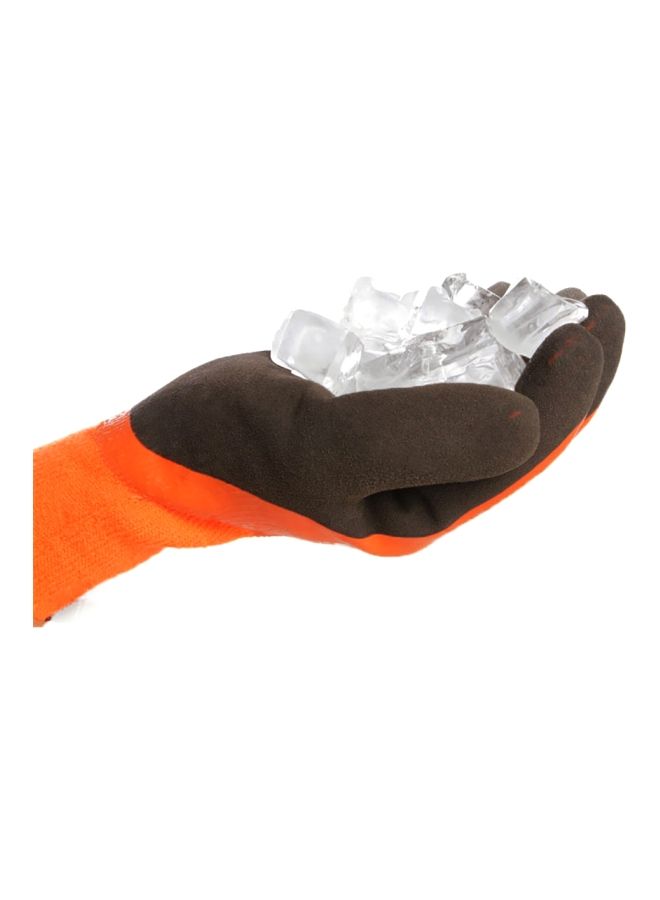 NIBEMINENT Pair Of Thermo Plus Coldproof Gloves Black/Orange M - Image 4