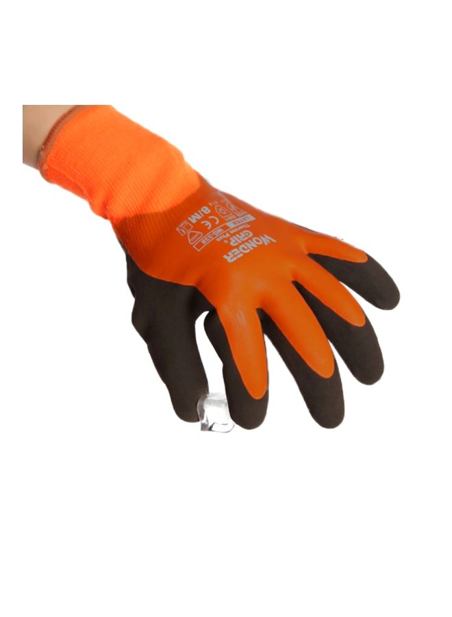 NIBEMINENT Pair Of Thermo Plus Coldproof Gloves Black/Orange M - Image 5