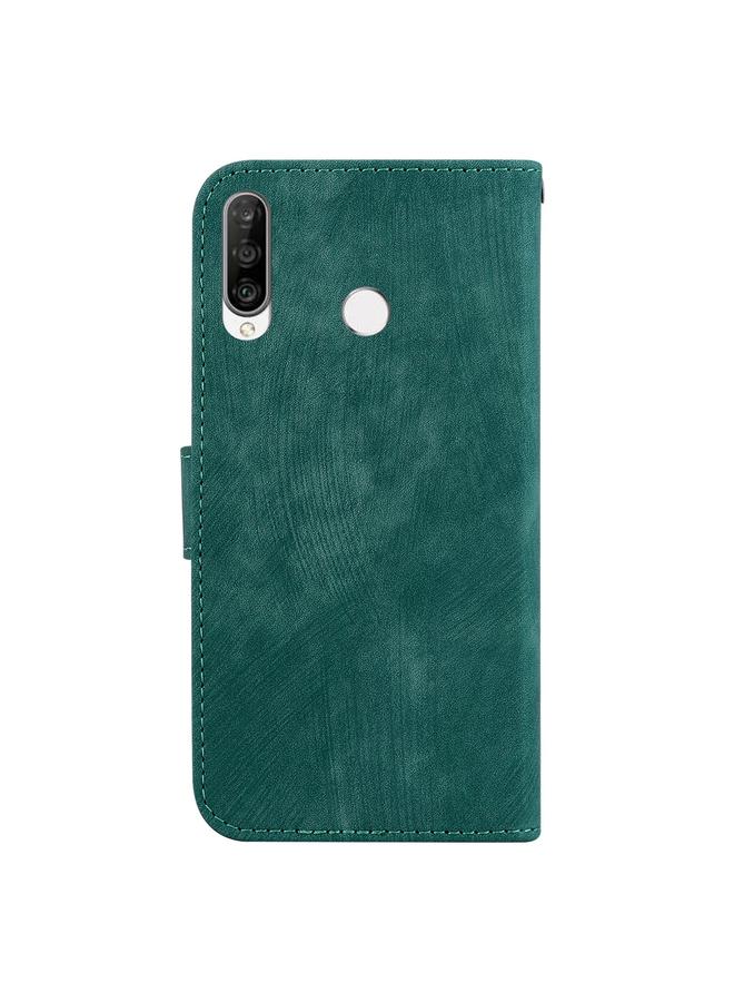 زبون جراب لهاتف Huawei P30 Lite / nova 4e جراب هاتف من الجلد المنقوش بنقشة نمر صغير - Image 3