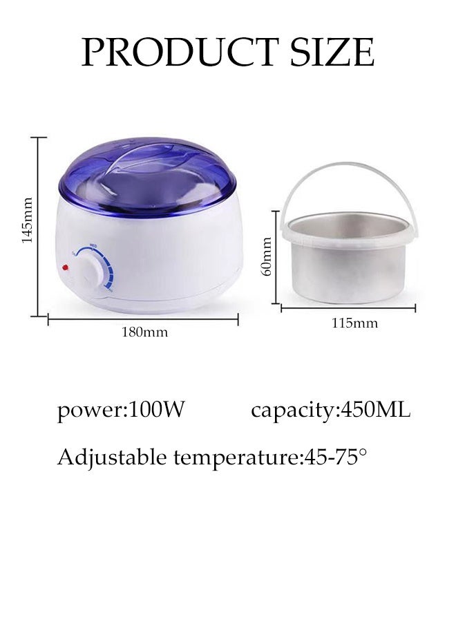 DUNISO جهاز تسخين شمع إزالة الشعر، آلة ذوبان الشمع السريعة، مواد آمنة، آلة شمع إزالة الشعر، أدوات إزالة الشعر - يمكن استخدامها لإزالة الشعر وعلاج الشمع، جهاز تسخين الشمع، آلة الشمع الساخن، آلة ذوبان الشمع، جهاز تسخين حبوب الشمع الجمالية - Image 2