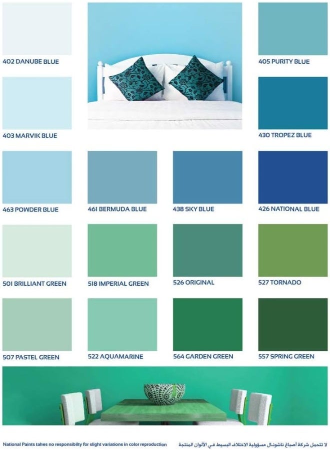 National Paint Water Based Wall Emulsion Paint 3.6L 480 - Image 4