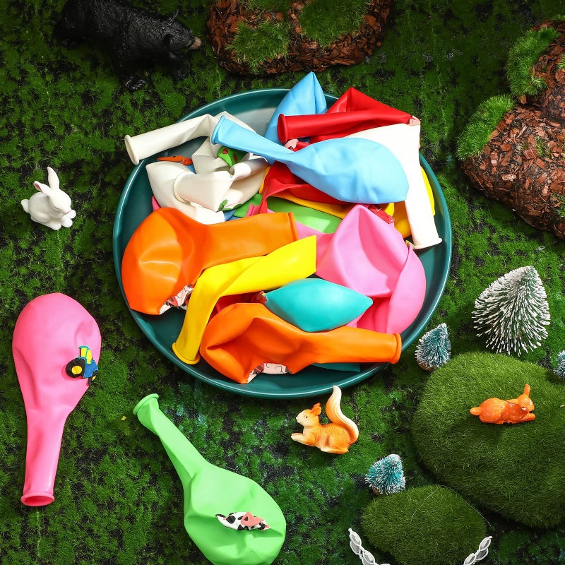 Zomiboo 36 Pieces 12 Inch Farm Animal Balloons, Pig Cow Sheep Latex Balloons Tractor Barnyard Animal Farmhouse Party Decoration for Kids Baby Shower Farm Animal Themed Birthday Party Favors Indoor Outdoor - Image 4