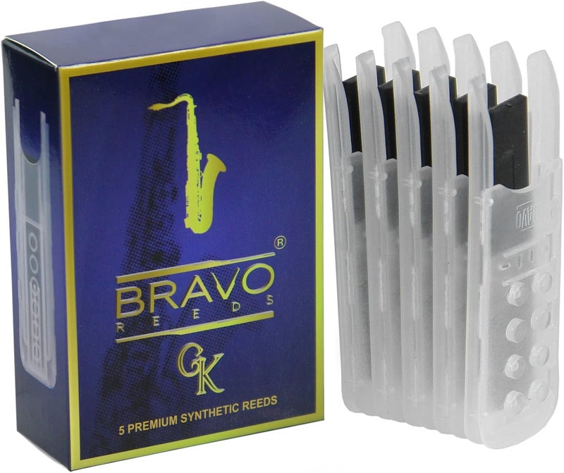Bravo BR-TS20 Synthetic Reeds for Tenor Saxophone, Strength 2.0 (Box of 5) - Image 3