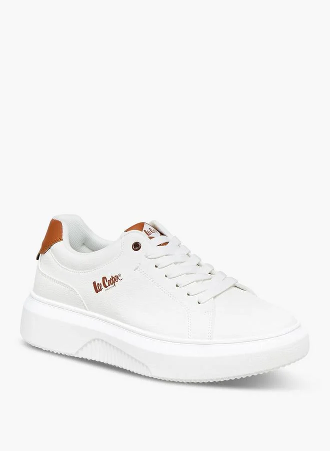 لي كوبر Men's Solid Lace-Up Sneakers