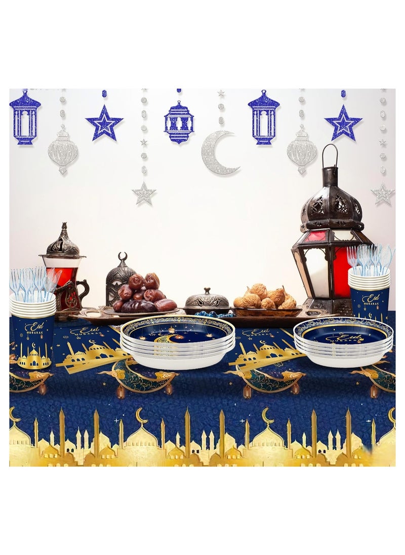 KATCHON Eid Mubarak Tableware Set Pack of 176 for Eid Party Decorations  - Image 4