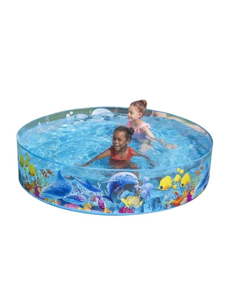 Bestway 6" x 15" (1.83m x 38cm) Kids Play Pool - Fun design, perfect for cool summer days