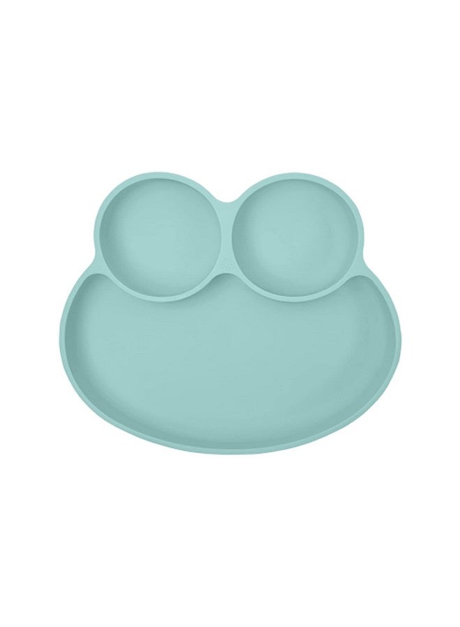 Abiie Octopod Frog Silicone Plates With Suction - Spill Proof, Easy To Clean - Bpa-Free Bowl - Suction Plates For Baby And Toddler - Training & Feeding Divided Grip Dish (Baby Blue) - Image 1