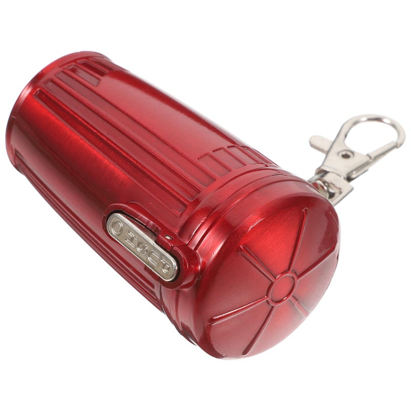 Miniature Portable Ashtray Keychain with Lid Sealed Smokeless Storage Container for Travel - Image 2