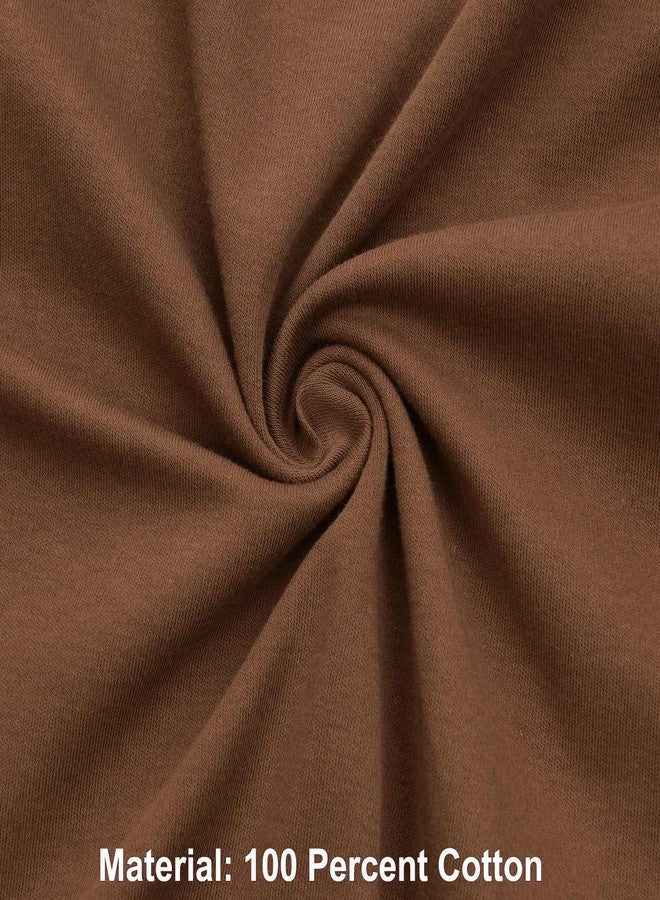 Aablexema Baby Cotton Fooltess Pajamas with Mitten, 3-pack Infant Romper Zip Up One Piece Jumpsuits Outfit(Black&Coffee&Camel,12-18m) - Image 5