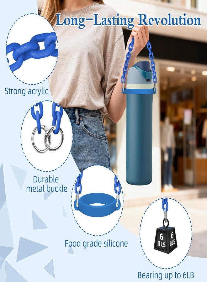 BKBY Water Bottle Handle Strap Compatible with Owala Smoothsip Slider Coffee Mug & Owala Freesip Water Bottle 24oz 32oz 40oz, Strong Secure Acrylic Carrier Sling for Running, Jogging, Gym, Hiking - Image 3