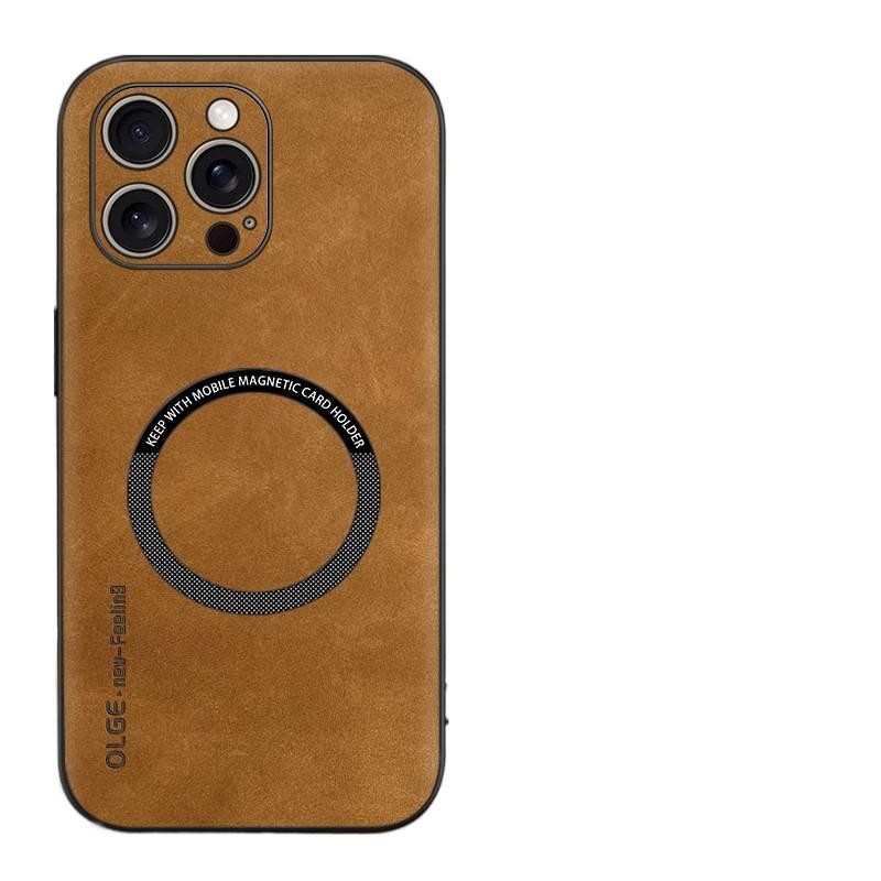 MagSafe Case | Shockproof Cover for iPhone 16 / 16 Plus / 16 Pro / 16 Pro Max | Anti-Fingerprint | Leather Texture Drop Protection - Image 1