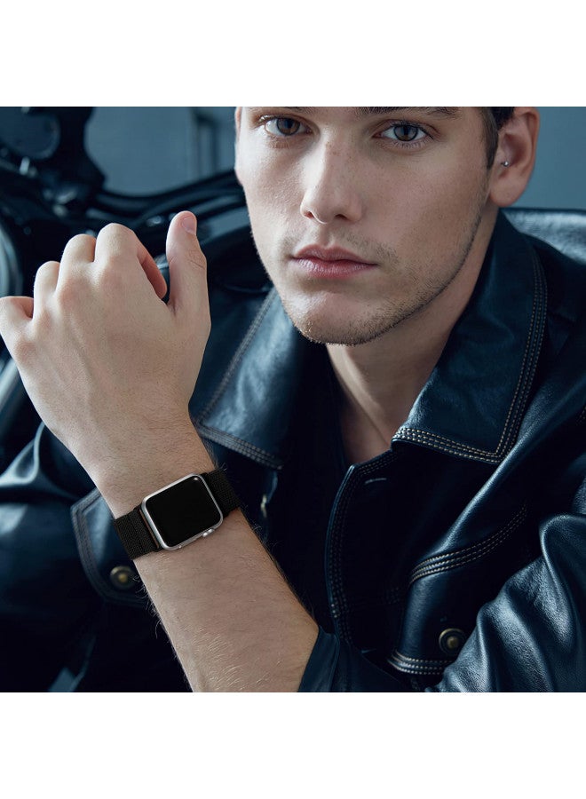 DaQin 3 Pack Stretchy Solo Loop Compatible with Apple Watch Band 44mm 49mm 42mm 40mm 38mm 45mm 46mm 41mm Men, Elastic Nylon Band for Apple Watch Ultra/Ultra 2 iWatch Series 10 9 8 7 6 5 4 3 2 1 SE - Image 4