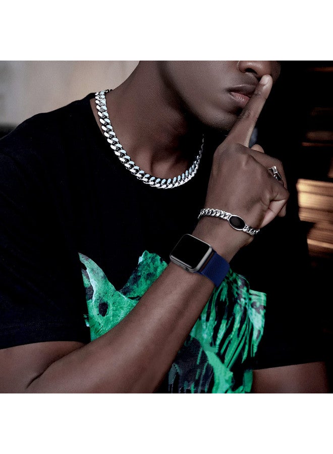 DaQin 3 Pack Stretchy Solo Loop Compatible with Apple Watch Band 44mm 49mm 42mm 40mm 38mm 45mm 46mm 41mm Men, Elastic Nylon Band for Apple Watch Ultra/Ultra 2 iWatch Series 10 9 8 7 6 5 4 3 2 1 SE - Image 2