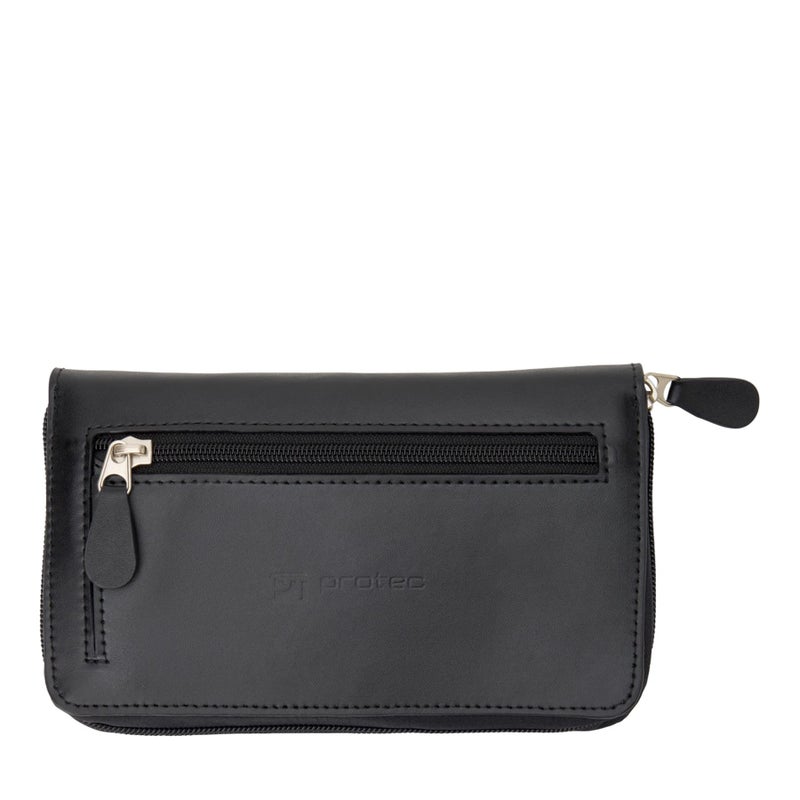 ProTec حقيبة فم لآلة البوق/النحاس الصغيرة متعددة (4 قطع) مصنوعة من الجلد مع إغلاق بسحاب، نموذج L221 - Image 1