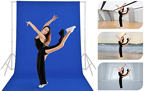 GFCC Royal Blue Backdrop - 8FTX10FT Polyester Blue Photo Backdrop for Photoshoot Background for Photography Screen Video Recording Photo Background - Image 4