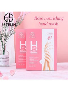 ESTELIN Rose Nourishing Hand Mask Moisturizing Spa gloves  - Image 5