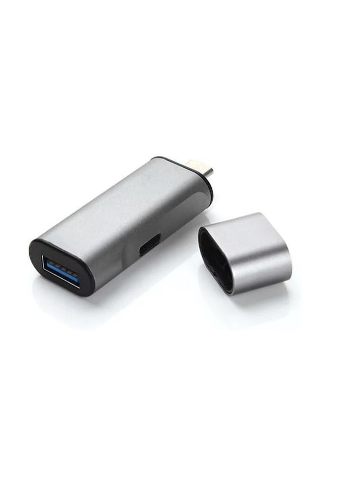 Rubik IHUB-12 Type C HUB - USB-C Charger Adapter with USB 3.0 and USB Type-C Port  - Image 1