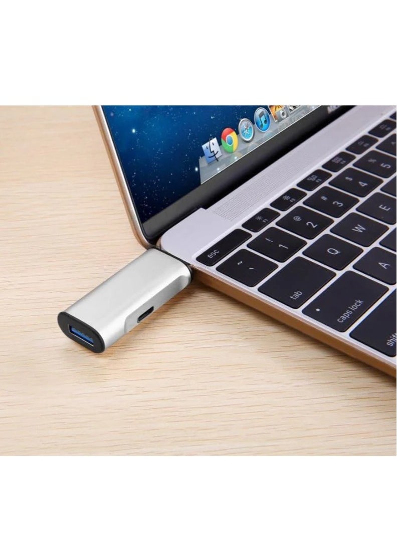 Rubik IHUB-12 Type C HUB - USB-C Charger Adapter with USB 3.0 and USB Type-C Port  - Image 2