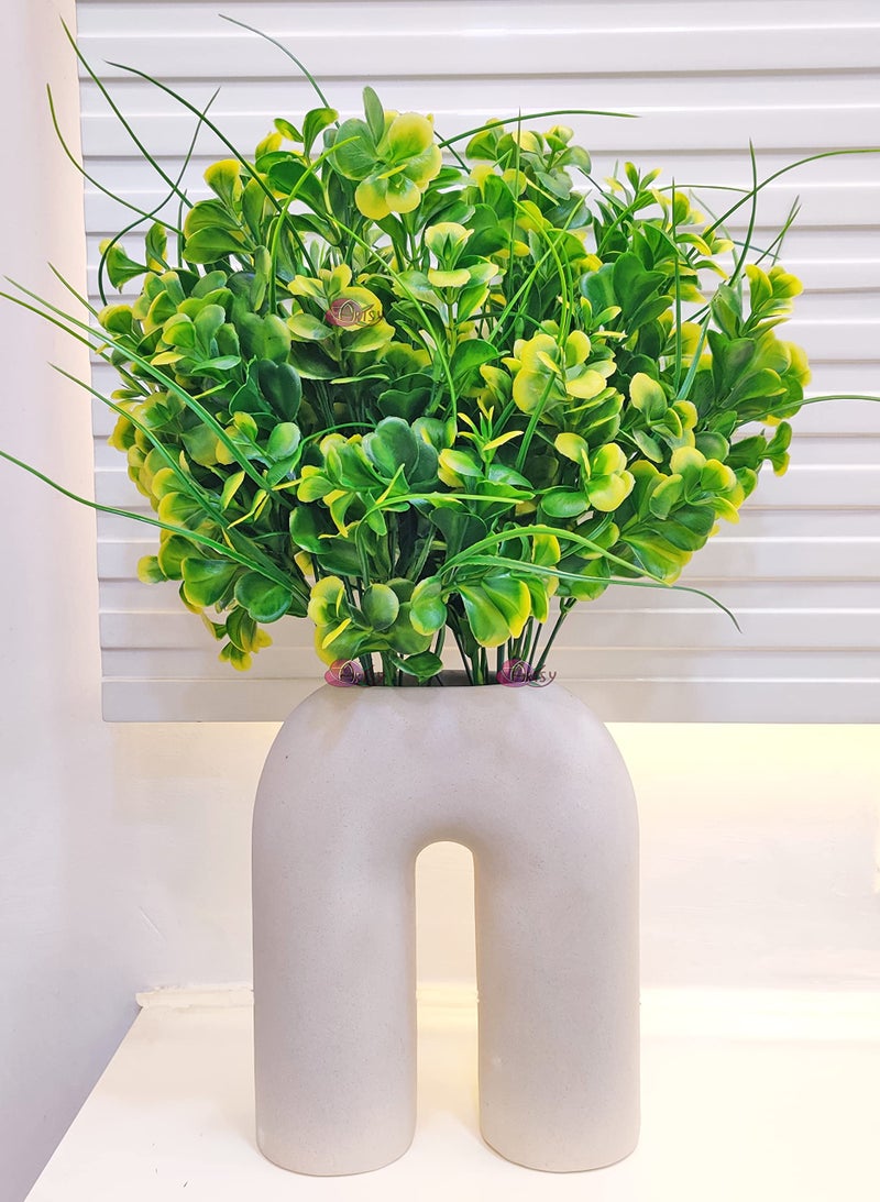 ARTSY Artificial Plants for Home Decor, Plant Leaves Bunch for Pot/vase, Home/Office Decor, Gift, Craft, Artificial Flowers, Without vase, Pack 1 Piece, 50 cm Height, Mix - Image 1