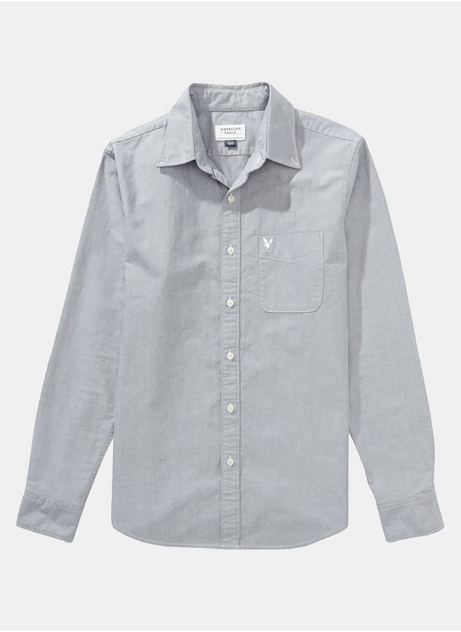 American Eagle AE Everyday Oxford Button-Up Shirt  - Image 3