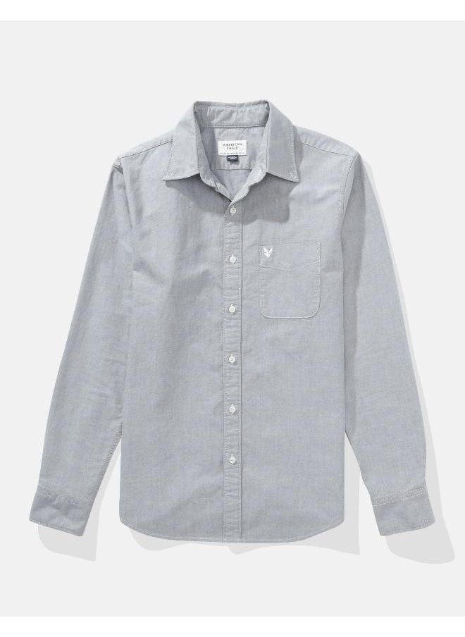 American Eagle - AE Everyday Oxford Button-Up Shirt - Image 1