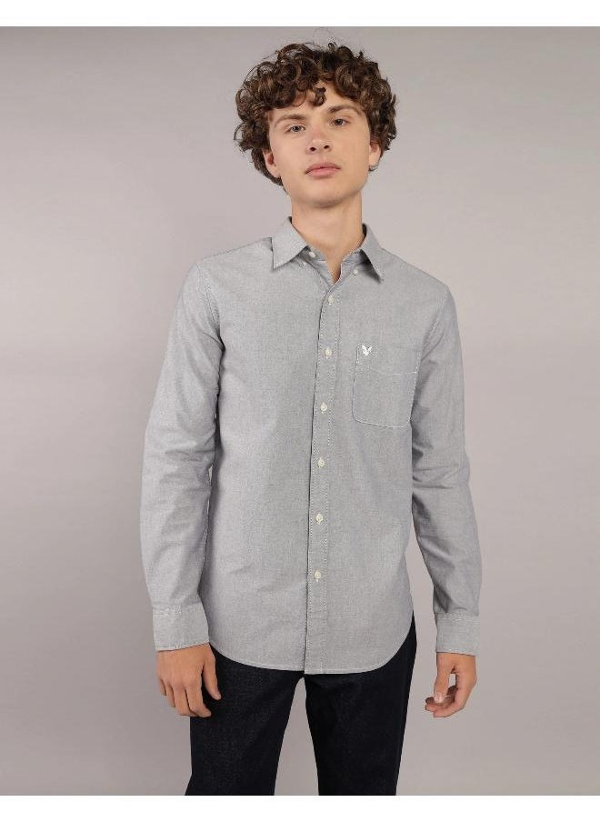 American Eagle - AE Everyday Oxford Button-Up Shirt - Image 1