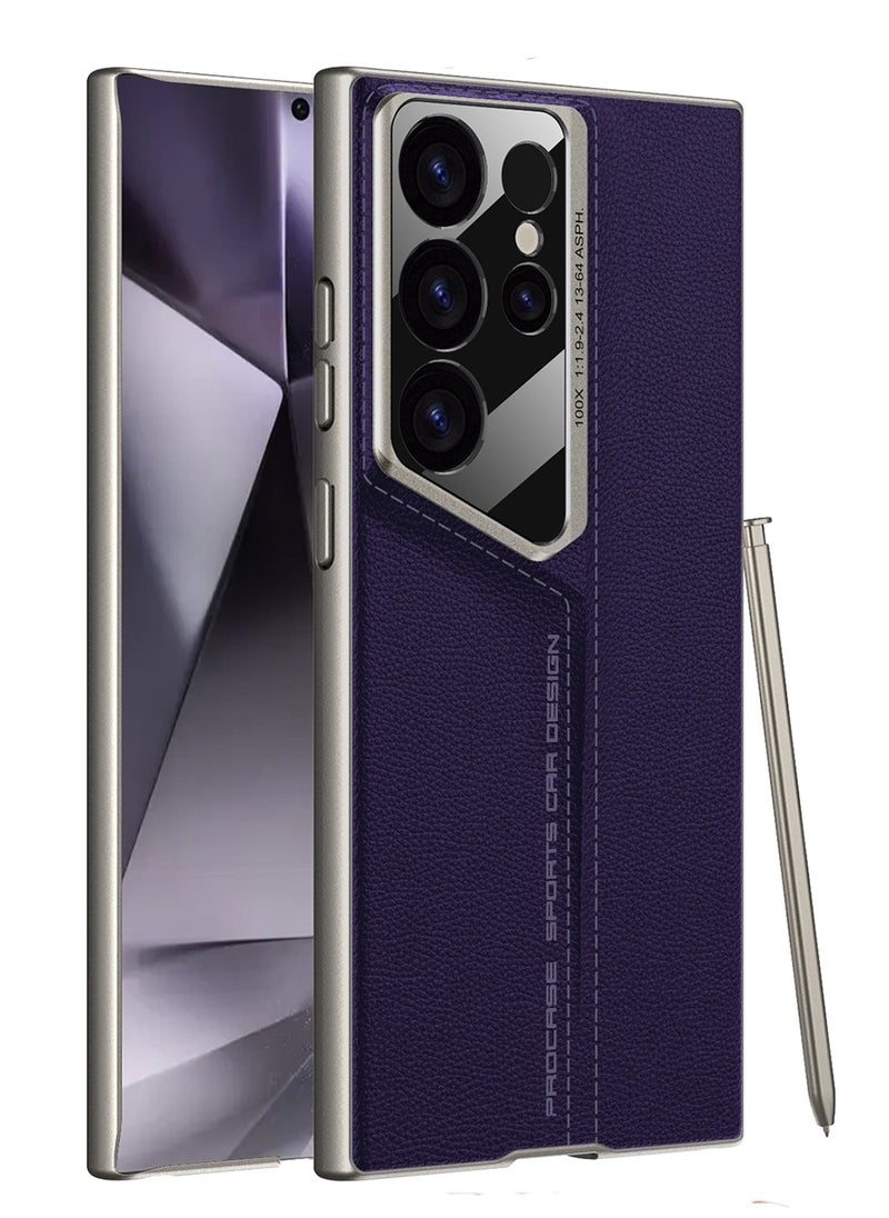 جولدن ماسك - جولدن ماسك لهاتف سامسونج جالاكسى اس 23 الترا (Samsung Galaxy S23 Ultra) جراب حماية تصميم سيارة الرياضية  - (بنفسجى) - Image 1