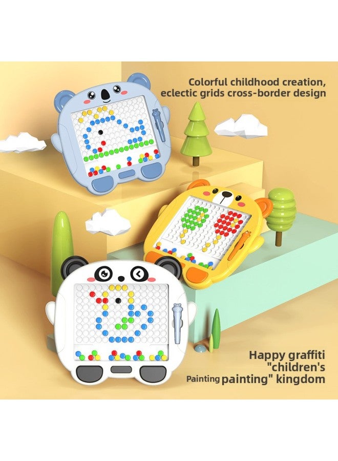 قلم مغناطيسي ممتع للأطفال، تطوير تفكير الأطفال، لوحة رسم مغناطيسية، تدريب الخيال المبتكر للأطفال، لوحة رسم مغناطيسية - اللون: ذهبي غوفر - Image 2