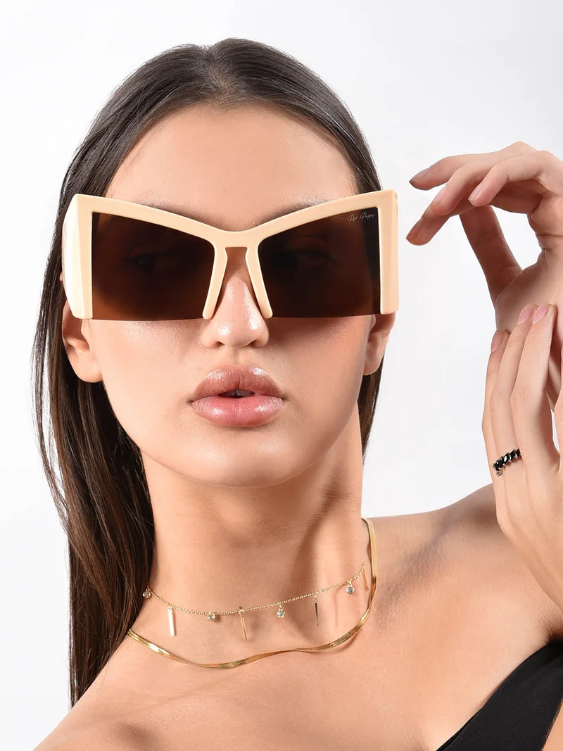 Woggles  Red Pappy Stellara Brown Cateye Sunglasses  | Best Price UAE