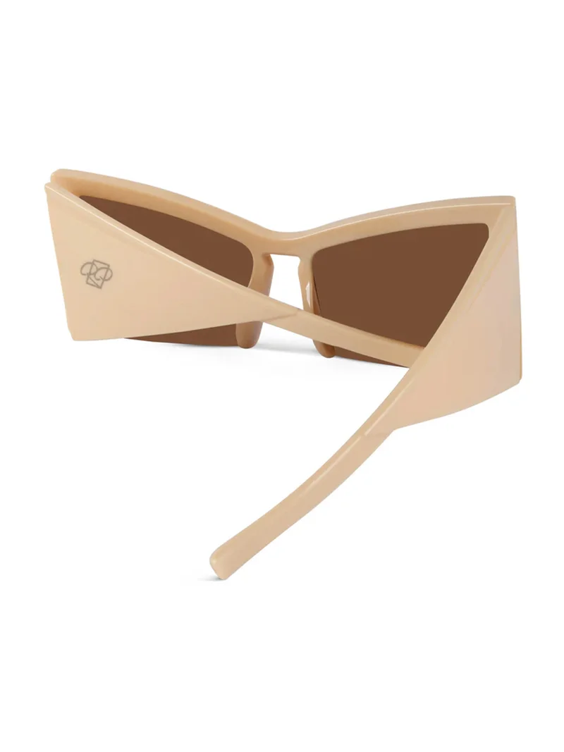 Woggles Red Pappy Stellara Brown Cateye Sunglasses