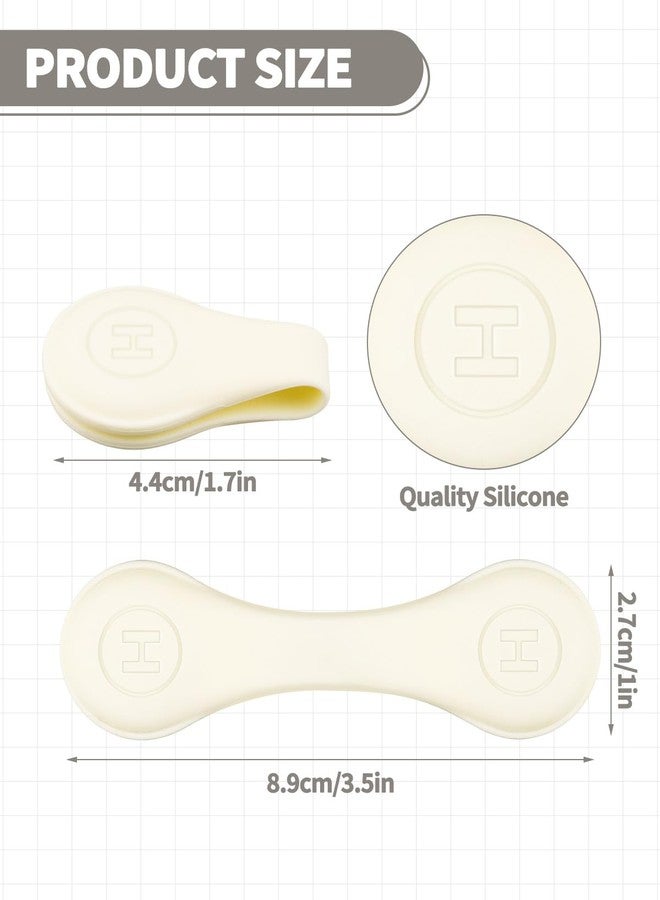 Aecsze 2 PCS Magnetic Bookmarks, Book Page Holders, Book Markers, Magnetic Bookmarks for Women, Book Lovers, Reading Accessories Gift(Rice White+Black) - Image 2