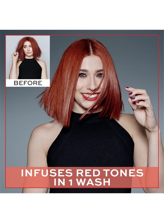 John Frieda بلسم تعزيز اللون الأحمر المتألق 8.3 أونصة بلسم يومي مع الرمان وفيتامين E يساعد في تجديد درجات لون الشعر الأحمر - Image 3