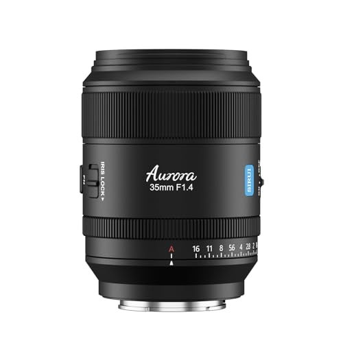 SIRUI Aurora 35mm F14 Full Frame Auto Focus Lens Wide Angle Prime Lens for E Mount Cameras FX3 FX6 A7 A9 Series A7R Series A7S Series ZVE1 Black - Image 1